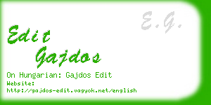 edit gajdos business card